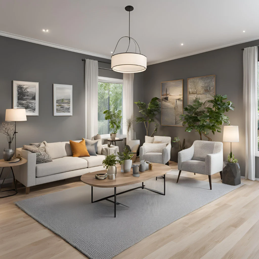 piece Salon rangé et organisé pour le service de Home organiser.