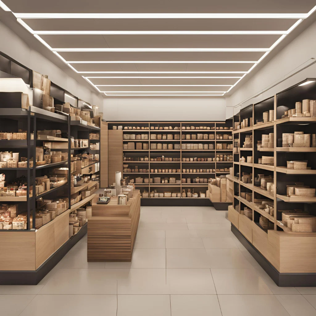 réserve_magasin_1_ Arrière boutique organisée pour le service d'Office organiser.